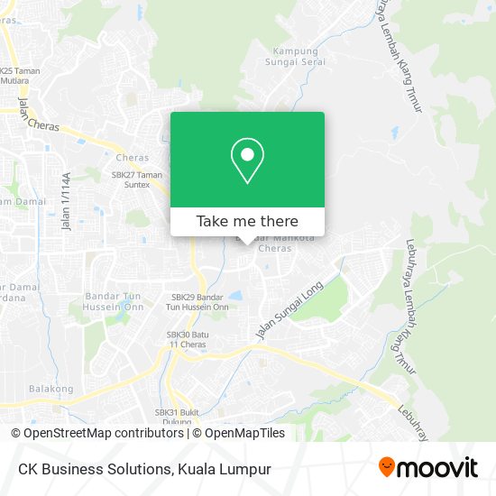 CK Business Solutions map