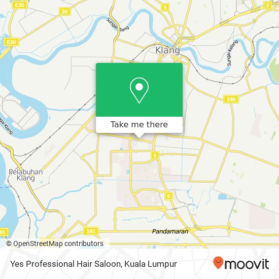 Yes Professional Hair Saloon map