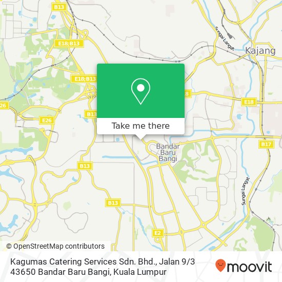 Kagumas Catering Services Sdn. Bhd., Jalan 9 / 3 43650 Bandar Baru Bangi map