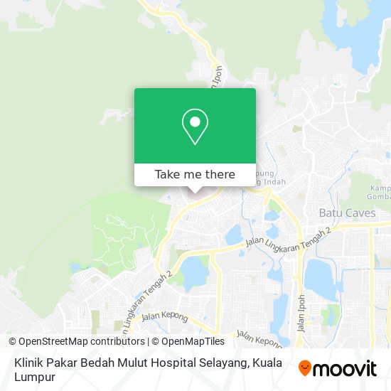 Peta Klinik Pakar Bedah Mulut Hospital Selayang