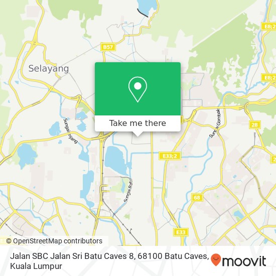 Jalan SBC Jalan Sri Batu Caves 8, 68100 Batu Caves map