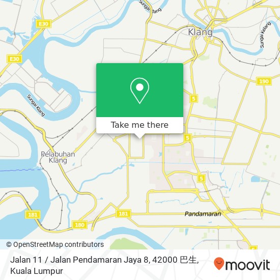 Jalan 11 / Jalan Pendamaran Jaya 8, 42000 巴生 map