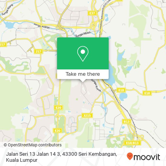 Peta Jalan Seri 13 Jalan 14 3, 43300 Seri Kembangan