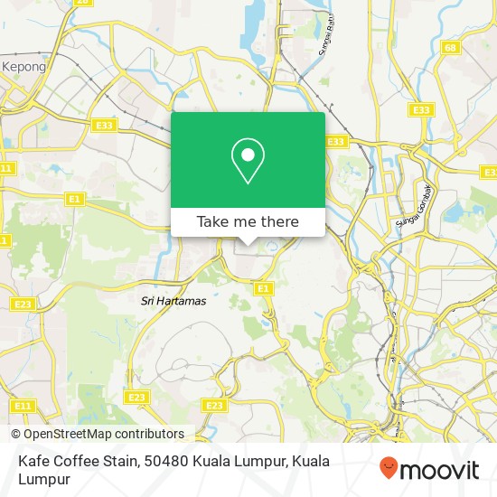 Kafe Coffee Stain, 50480 Kuala Lumpur map