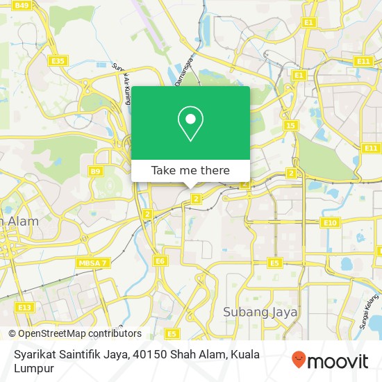 Syarikat Saintifik Jaya, 40150 Shah Alam map