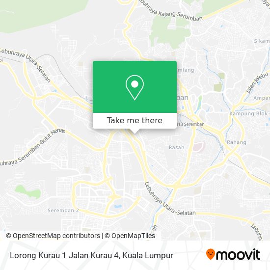 Lorong Kurau 1 Jalan Kurau 4 map