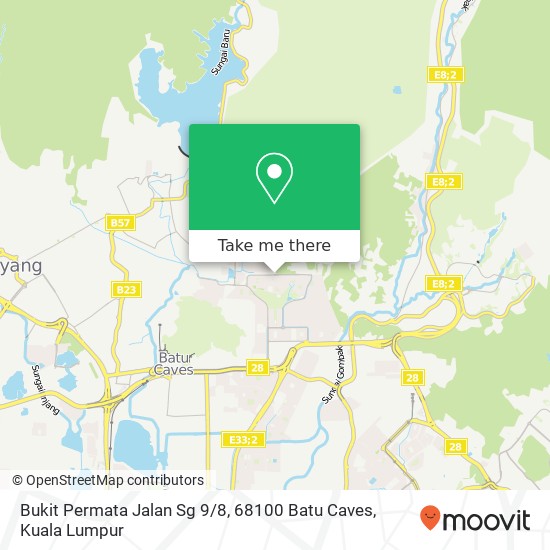 Peta Bukit Permata Jalan Sg 9 / 8, 68100 Batu Caves