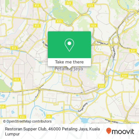 Restoran Supper Club, 46000 Petaling Jaya map