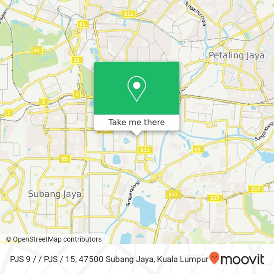 PJS 9 / / PJS / 15, 47500 Subang Jaya map