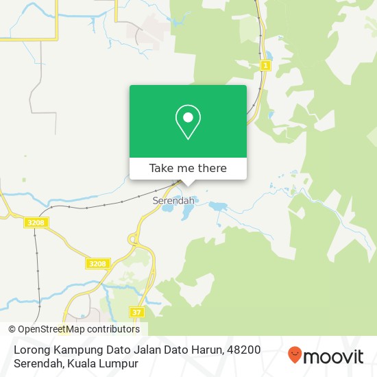 Peta Lorong Kampung Dato Jalan Dato Harun, 48200 Serendah