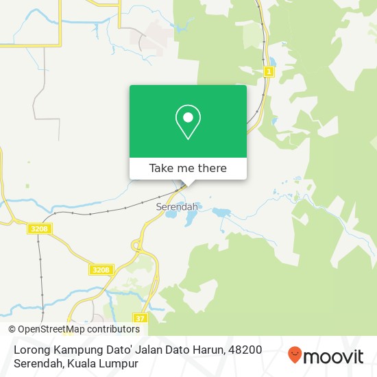 Peta Lorong Kampung Dato' Jalan Dato Harun, 48200 Serendah