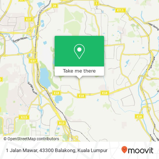 1 Jalan Mawar, 43300 Balakong map