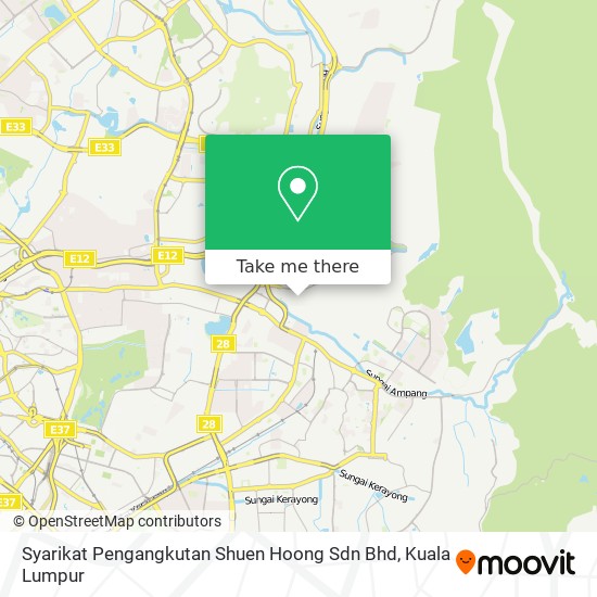 Peta Syarikat Pengangkutan Shuen Hoong Sdn Bhd