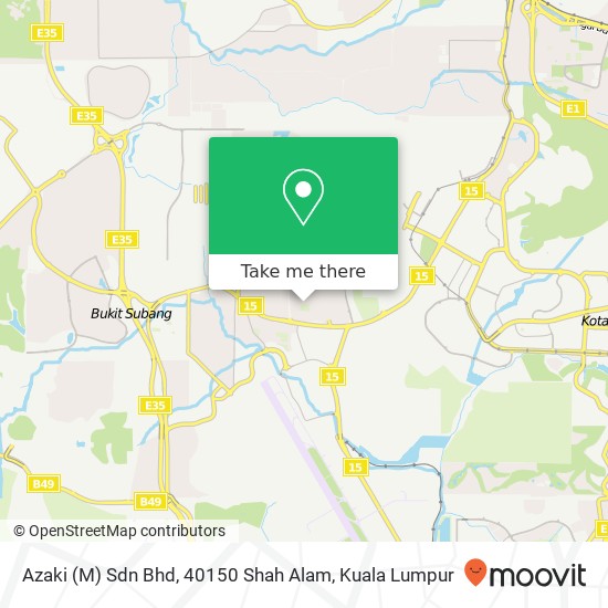 Azaki (M) Sdn Bhd, 40150 Shah Alam map