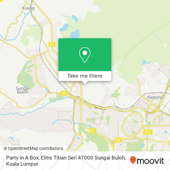 Peta Party in A Box, Elitis Titian Seri 47000 Sungai Buloh