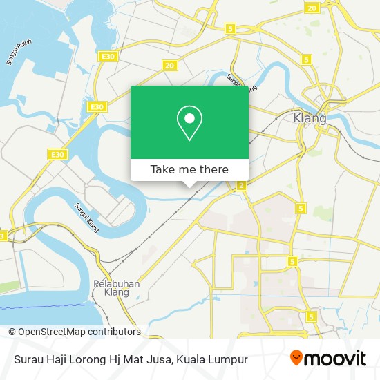 Surau Haji Lorong Hj Mat Jusa map