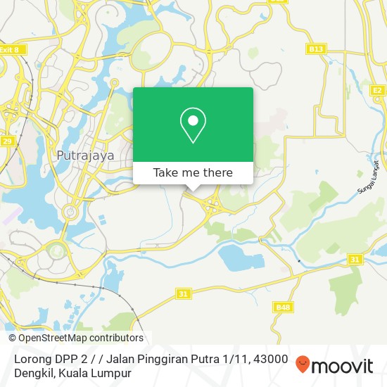 Lorong DPP 2 / / Jalan Pinggiran Putra 1 / 11, 43000 Dengkil map