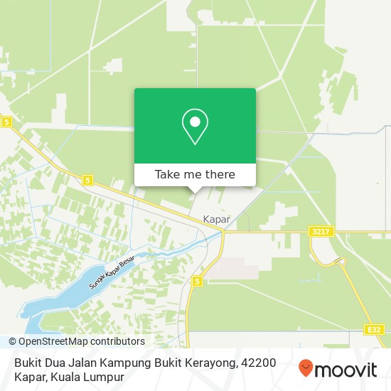 Peta Bukit Dua Jalan Kampung Bukit Kerayong, 42200 Kapar