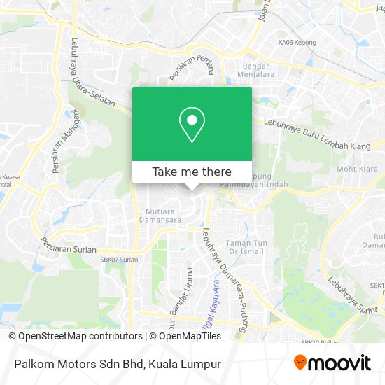Peta Palkom Motors Sdn Bhd