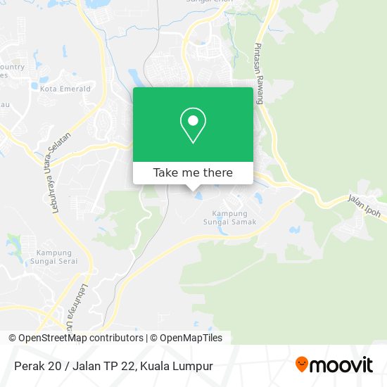 Perak 20 / Jalan TP 22 map