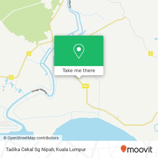 Peta Tadika Cekal Sg Nipah, Jalan Rambutan 71960 Jimah