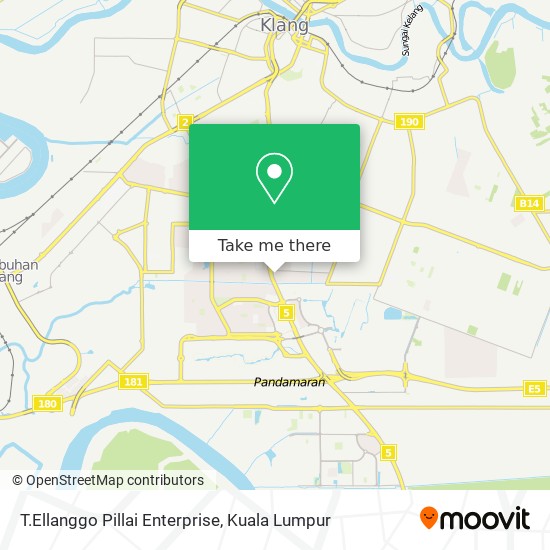 T.Ellanggo Pillai Enterprise map