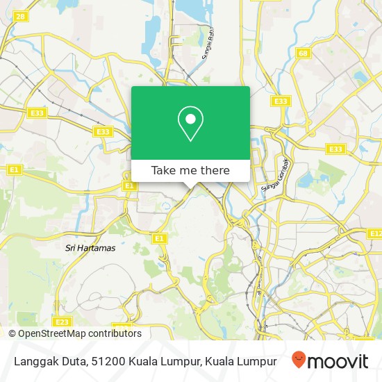 Langgak Duta, 51200 Kuala Lumpur map