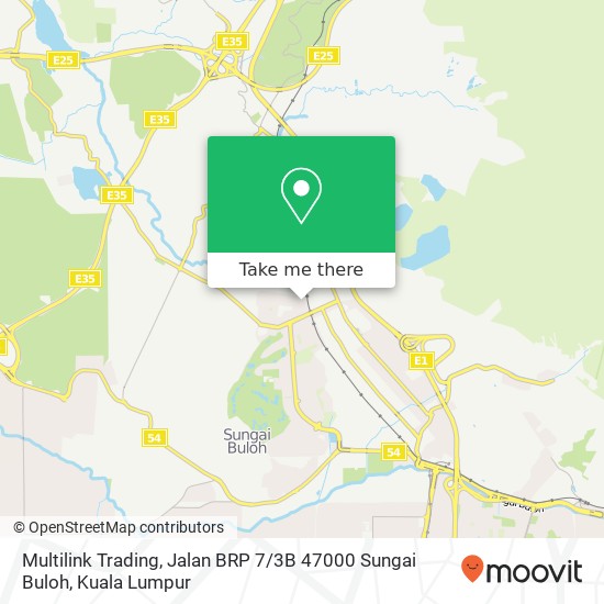 Peta Multilink Trading, Jalan BRP 7 / 3B 47000 Sungai Buloh