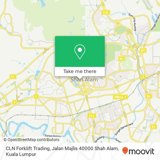 Peta CLN Forklift Trading, Jalan Majlis 40000 Shah Alam