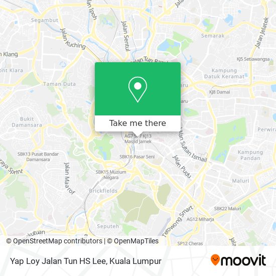 Yap Loy Jalan Tun HS Lee map