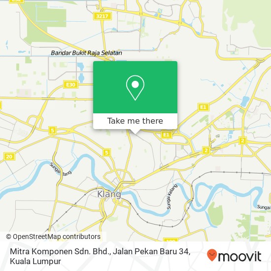 Mitra Komponen Sdn. Bhd., Jalan Pekan Baru 34 map