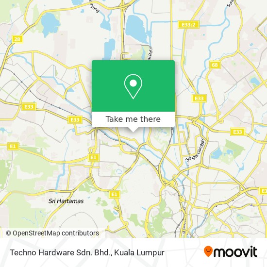 Techno Hardware Sdn. Bhd. map