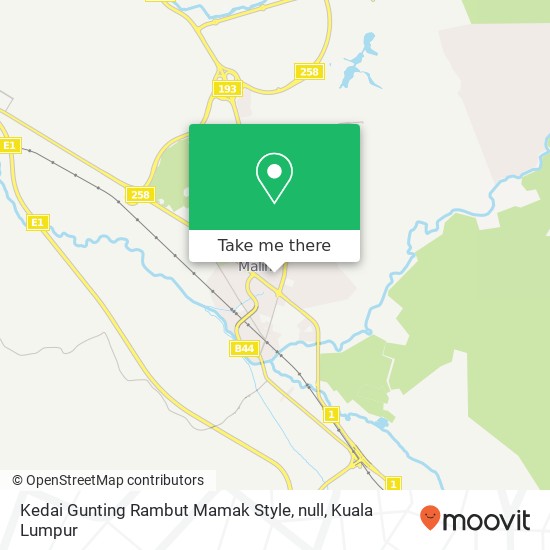Kedai Gunting Rambut Mamak Style, null map