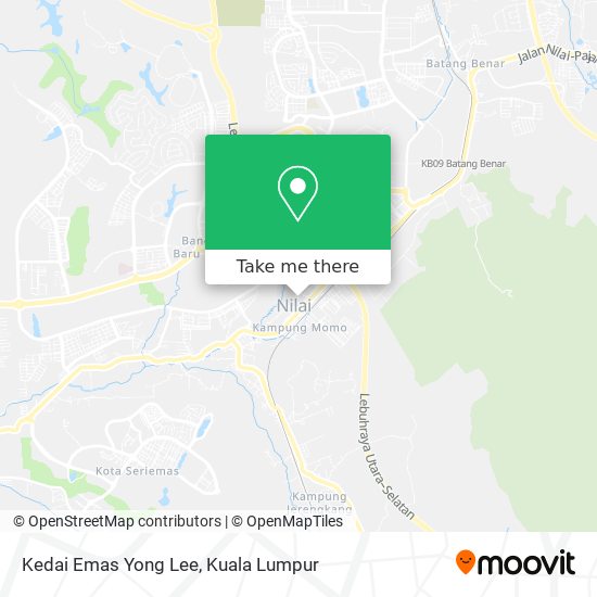 Peta Kedai Emas Yong Lee