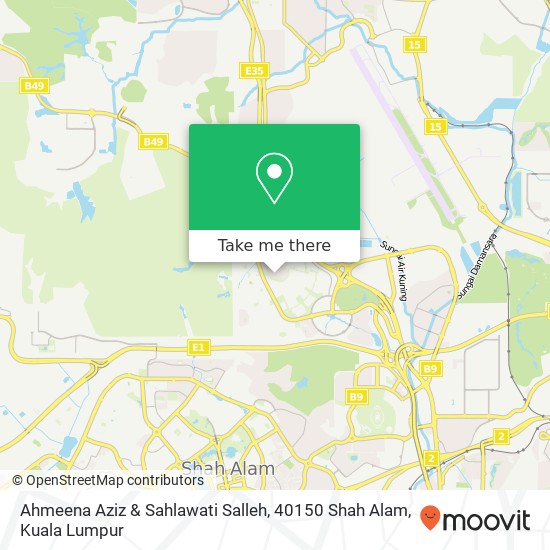 Ahmeena Aziz & Sahlawati Salleh, 40150 Shah Alam map