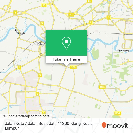 Jalan Kota / Jalan Bukit Jati, 41200 Klang map