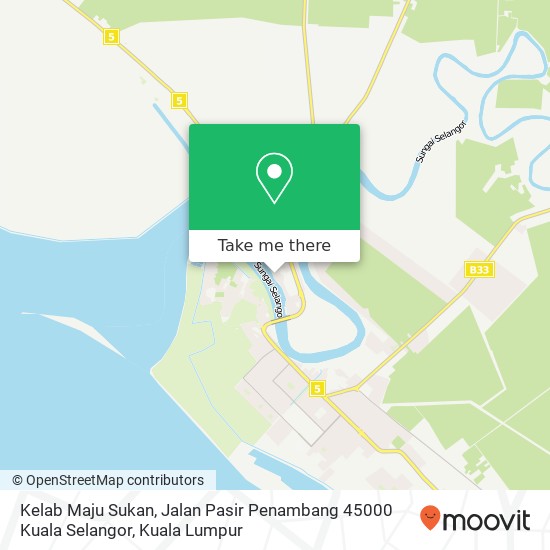 Kelab Maju Sukan, Jalan Pasir Penambang 45000 Kuala Selangor map