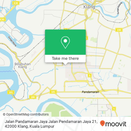 Jalan Pandamaran Jaya Jalan Pendamaran Jaya 21, 42000 Klang map