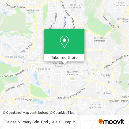 Caines Nursery Sdn. Bhd. map