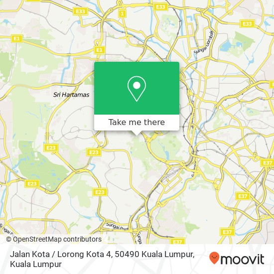 Jalan Kota / Lorong Kota 4, 50490 Kuala Lumpur map