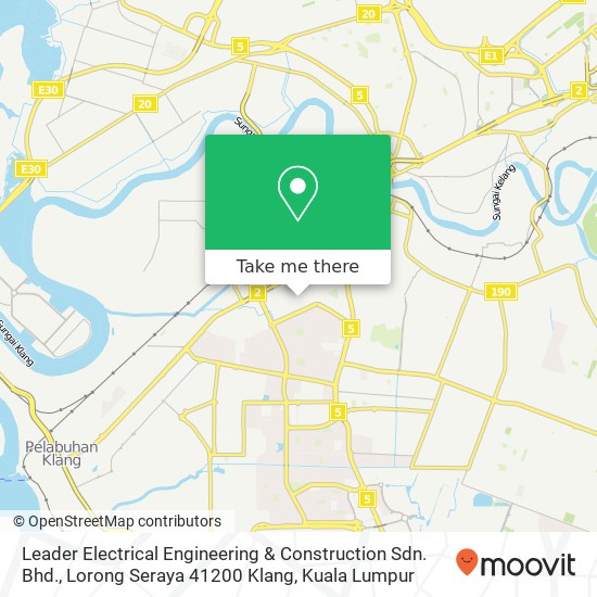 Leader Electrical Engineering & Construction Sdn. Bhd., Lorong Seraya 41200 Klang map