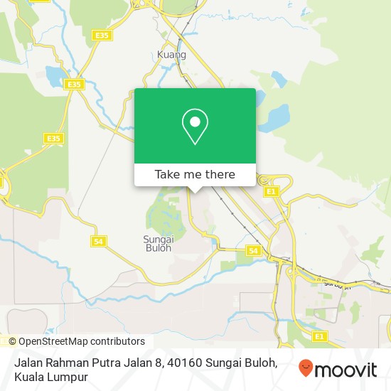 Peta Jalan Rahman Putra Jalan 8, 40160 Sungai Buloh