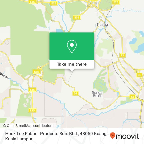 Hock Lee Rubber Products Sdn. Bhd., 48050 Kuang map