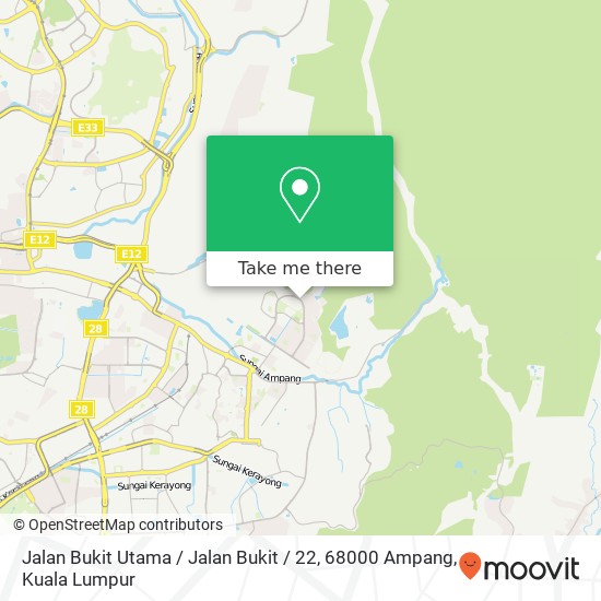 Jalan Bukit Utama / Jalan Bukit / 22, 68000 Ampang map