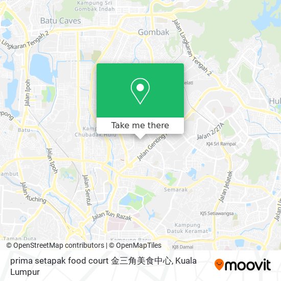 prima setapak food court 金三角美食中心 map