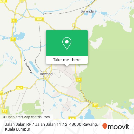 Jalan Jalan RP / Jalan Jalan 11 / 2, 48000 Rawang map