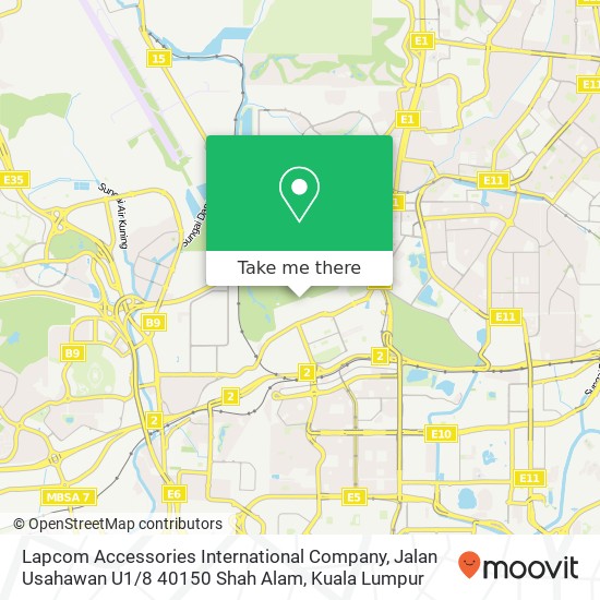 Lapcom Accessories International Company, Jalan Usahawan U1 / 8 40150 Shah Alam map