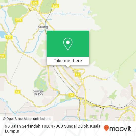 Peta 98 Jalan Seri Indah 10B, 47000 Sungai Buloh