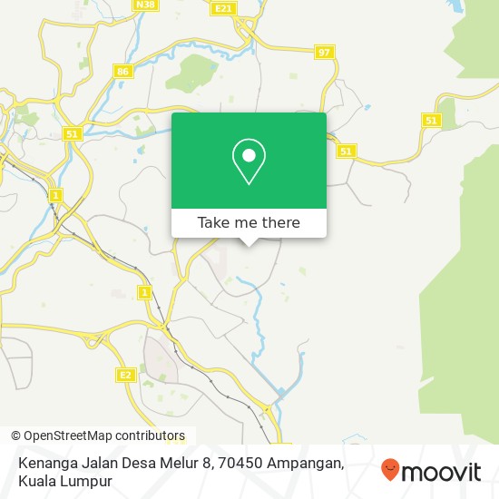 Kenanga Jalan Desa Melur 8, 70450 Ampangan map