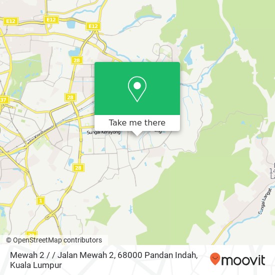 Mewah 2 / / Jalan Mewah 2, 68000 Pandan Indah map